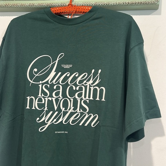 Active After Coffee AAC Success Hunter Green Graphic Tee small men’s / unisex - Picture 4 of 8